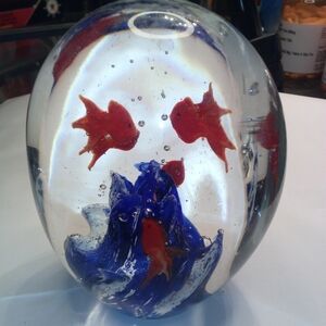 Glass Fish Aquarium Decor